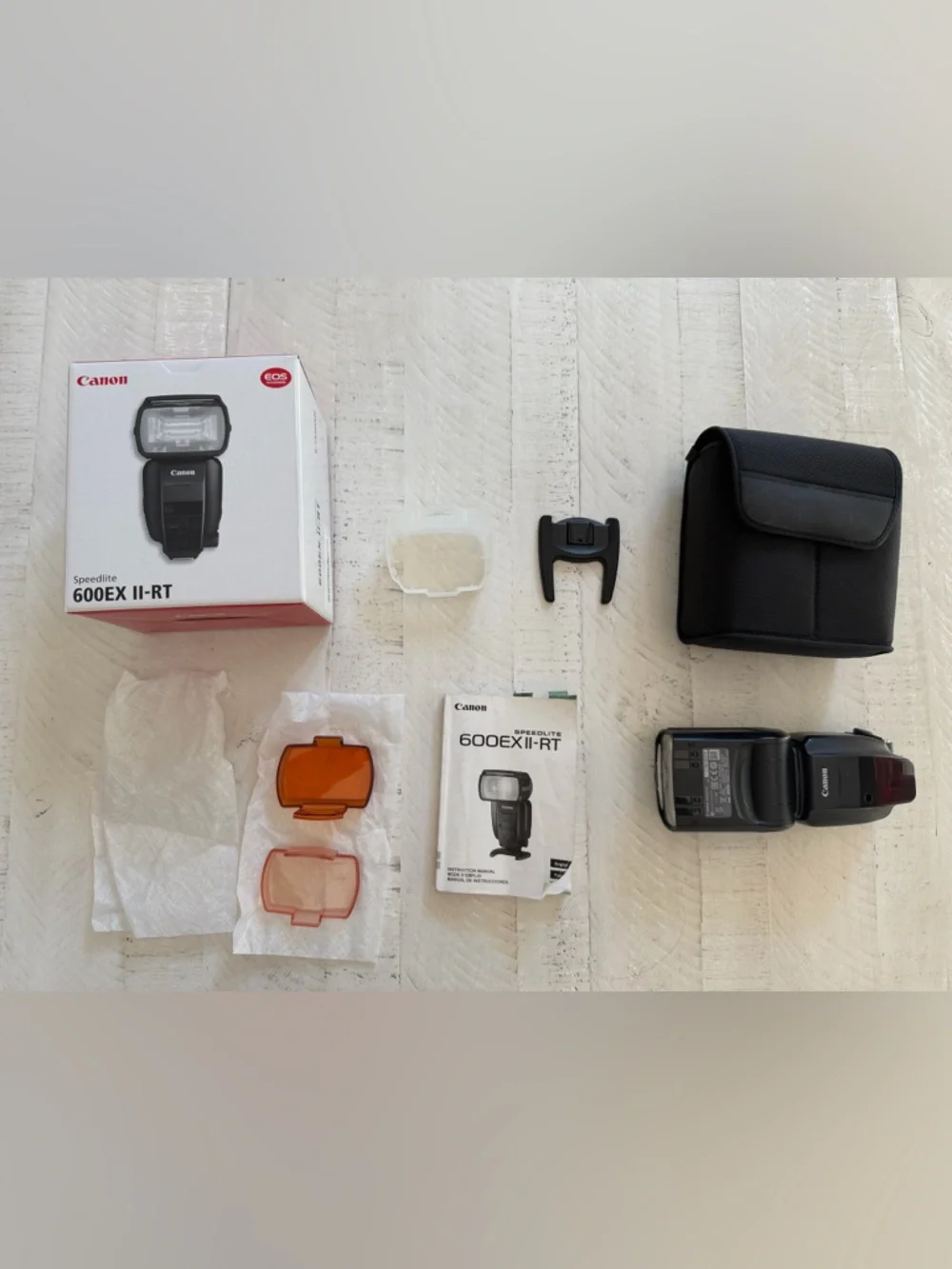 Canon Speedlite 600EX II-RT Flash w Original Box and Accessories